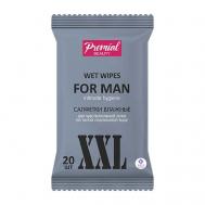 Салфетки влажные для интимной гигиены, мужские 20 Premial