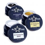 Набор гелевых красок для дизайна ногтей, без липкого слоя ALL STAR PROFESSIONAL