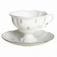 Чашка с блюдцем чайная  "Петельки" Императорский фарфоровый завод