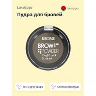 Пудра для бровей BROW POWDER Luxvisage