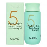 Шампунь для глубокого очищения кожи головы 5 Probiotics Scalp Scaling Shampoo 150 Masil