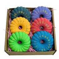 Бомбочки для ванн мини-набор зефирных пончиков с шиммером LALATULA