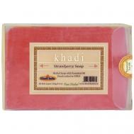 Натуральное очищающее мыло Клубничное 125 Khadi