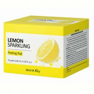 Пилинг-диски для лица с экстрактом лимона Lemon Sparkling Peeling pad 70 SECRET KEY