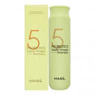 Профессиональный шампунь от перхоти с яблочным уксусом 5 Probiotics Apple Vinergar 300 Masil