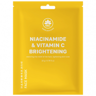 Тканевая маска для лица выравнивающая тон Ниацинамид и Витамин C 22 NAME SKIN CARE
