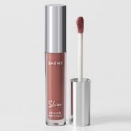 Блеск для губ увлажняющий, прозрачный розовый нюд SHENY PROFESSIONAL