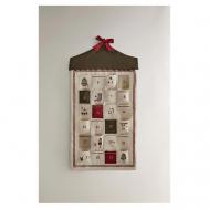 Настенный адвент-календарь Embroidered Christmas Advent Calendar ZARA HOME