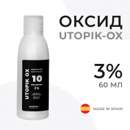Оксид 3% для волос Utopik-OX (10 Vol), окислитель для краски, для окрашивания и тонирования 60 Hipertin