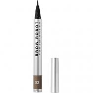 Маркер для бровей с тонкой кистью Brow Robot INFLUENCE BEAUTY