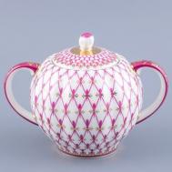 Сахарница "Сетка-Блюз " Императорский фарфоровый завод