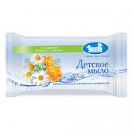 Мыло туалетное детское с экстрактом календулы и ромашки марки "Детское" 90 Наша Мама