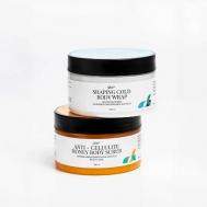 Антицеллюлитный набор липолитик: холодное обертывание + скраб Beauty365