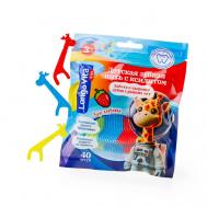 Зубная нить на держателе, флоссеры со вкусом клубники ЛОНГА ВИТА