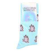 Носки женские, модель: MAGGIE, цвет: голубой UNICORNS APPROVE
