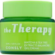 Балансирующий гель-крем с экстрактом матча и чайного дерева The Therapy Matcha & Tea Tree Extracts Balancing Gel Cream 50 Consly