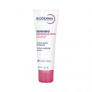 Насыщенный увлажняющий крем для чувствительной кожи лица Sensibio Defensive 40 Bioderma