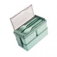 Контейнер Ланч-бокс с отделениями и приборами Zerberg