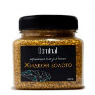 Мерцающая соль для ванны "Жидкое золото" 390 DOMINAL