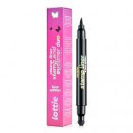 Двойная стойкая подводка для глаз Stamp Liner Duo Love Edition LOTTIE LONDON