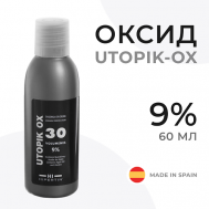 Оксид 9% для волос Utopik-OX (30 Vol), окислитель для краски, для окрашивания и тонирования 62 Hipertin