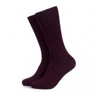 Носки мужские высокие бургунди Orion Gentle Dots Tezido