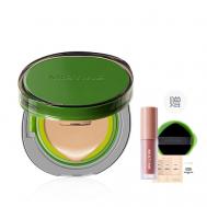 Набор Soft Matte Essence Air Cushion Green Edition + Помада Mistine