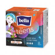 FOR TEENS Тампоны женские гигиенические super plus/супер плюс 8 шт. BELLA