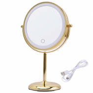Зеркало косметическое настольное с подсветкой, диммирование и x7 увеличением - HAS1825 HASTEN