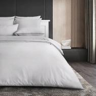 Антибактериальный комплект постельного белья Antibacterial Bed Linen Set, ЕВРО. Цвет: «Благородное серебро» (серый) SOFT SILVER