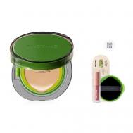 Набор Maxine Siamese Air Cushion Green: кушон + жидкая губная помада Mistine