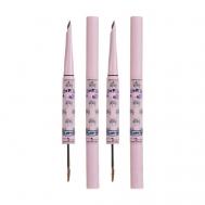 Двусторонний карандаш-тушь Eyebrow Pencil & Brow Mascara, набор FLORTTE