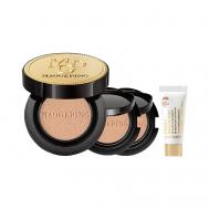 Набор Luxury Caviar Flawless Cushion + пробник солнцезащитного крема MAOGEPING