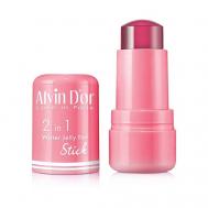 Стойкий тинт 2 в 1 для губ и щек в стике "Water jelly tint" Alvin D'or