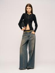 Трикотажный кардиган на молнии с капюшоном ZOLLA