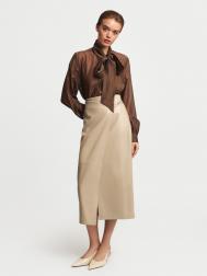 Юбка из экокожи с запахом ZOLLA