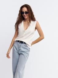 Трикотажный жилет на пуговицах ZOLLA