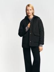 Тёплая стёганая куртка с капюшоном ZOLLA