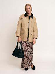 Юбка годе макси с леопардовым принтом ZOLLA