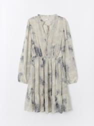 Шифоновое платье миди с резинкой на талии ZOLLA