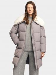 Тёплая куртка-пальто с воротником-стойкой ZOLLA