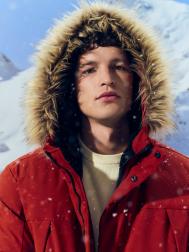 Тёплая удлинённая куртка-парка с капюшоном ZOLLA