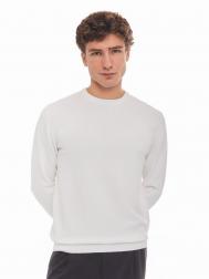 Тонкий трикотажный джемпер из хлопка с длинным рукавом ZOLLA