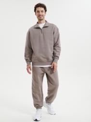 Тёплые трикотажные брюки-джоггеры с начёсом ZOLLA