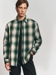 Рубашка из хлопка в клетку с нагрудным карманом ZOLLA