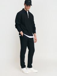 Трикотажные однотонные брюки-джоггеры ZOLLA