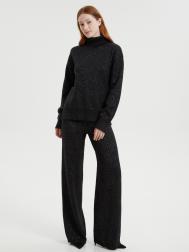 Вязаные брюки на резинке с люрексом ZOLLA