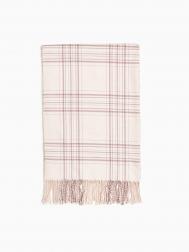 Тканевый шарф в клетку с бахромой ZOLLA