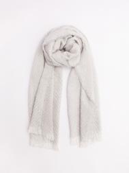 Тканевый шарф с короткой бахромой ZOLLA