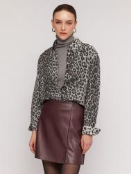 Джемпер-водолазка из тонкого вязаного трикотажа с фактурой-риб ZOLLA